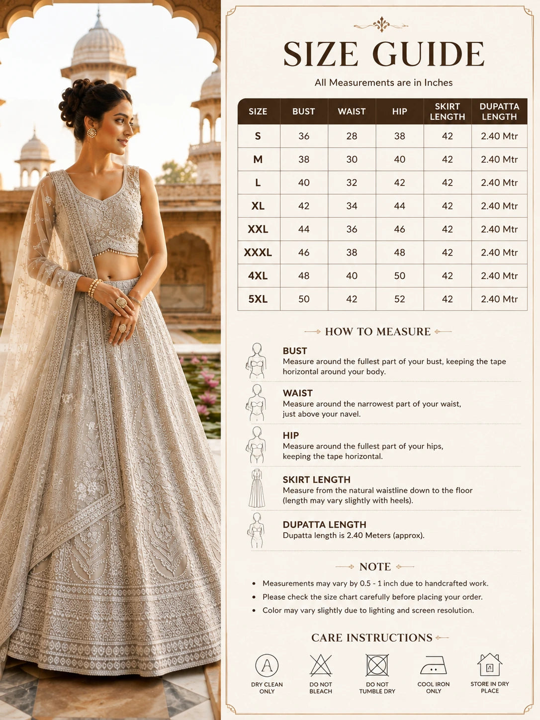 Ivory Heritage Embroidered Lehenga Set
