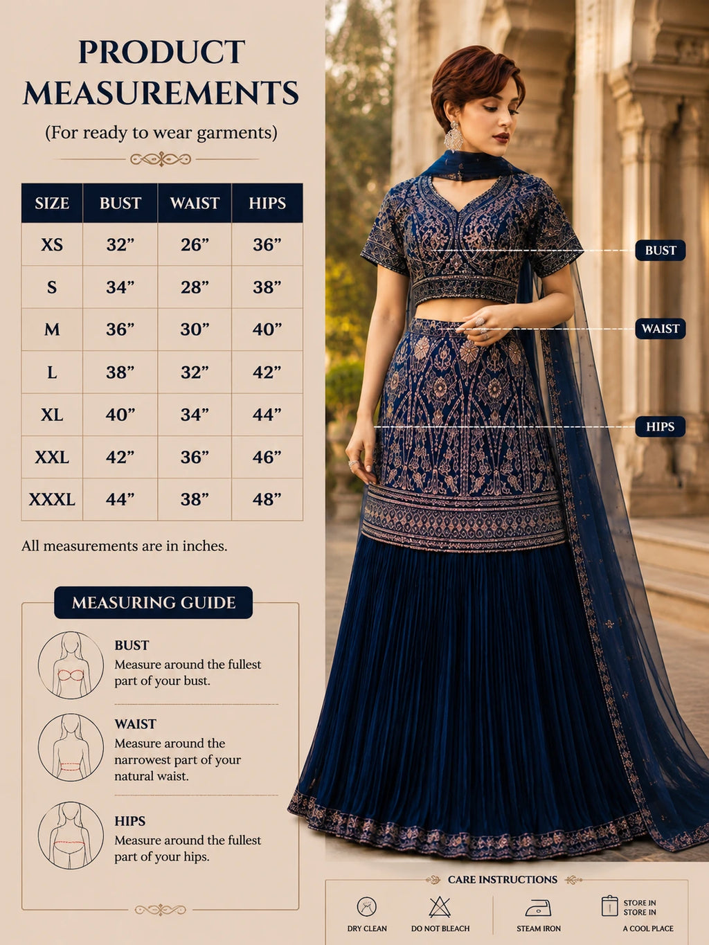 Midnight Blue Embroidered Sharara Set