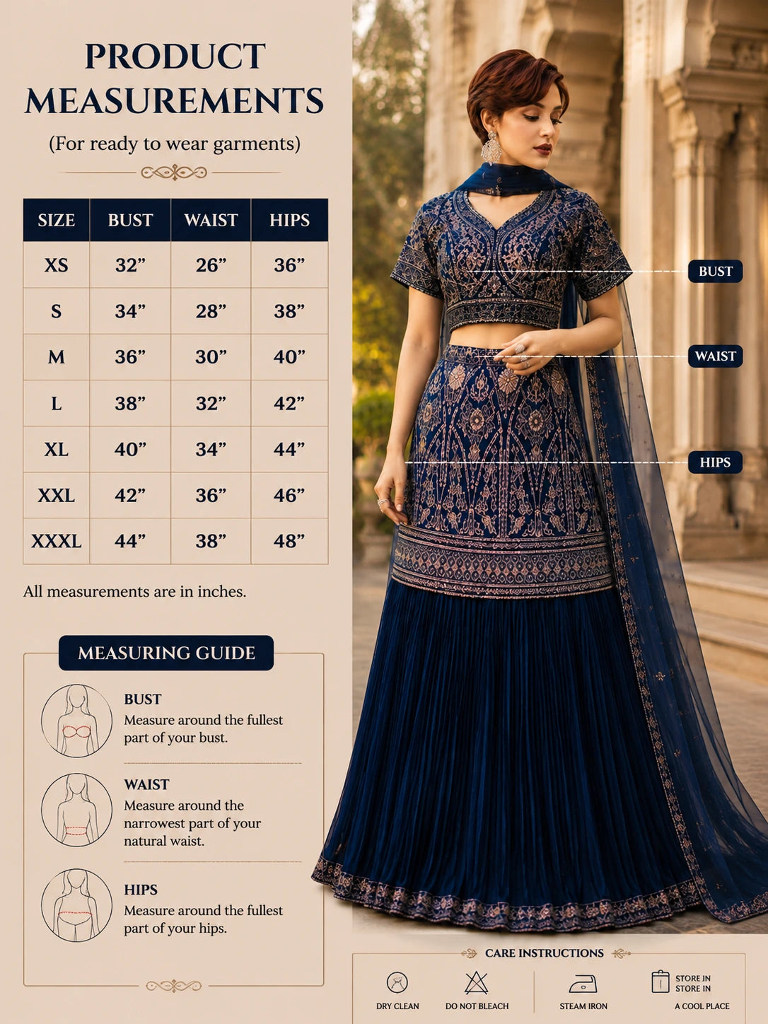 Midnight Blue Embroidered Sharara Set