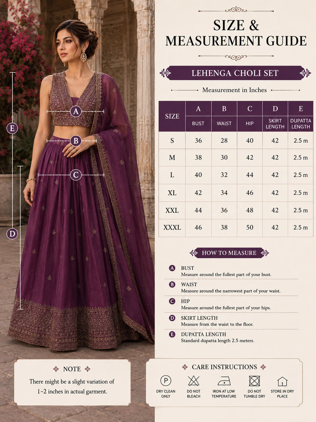 Royal Plum Zari Heritage Lehenga